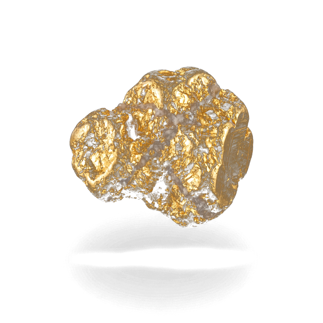 Pépite d'or — anatomie géologique